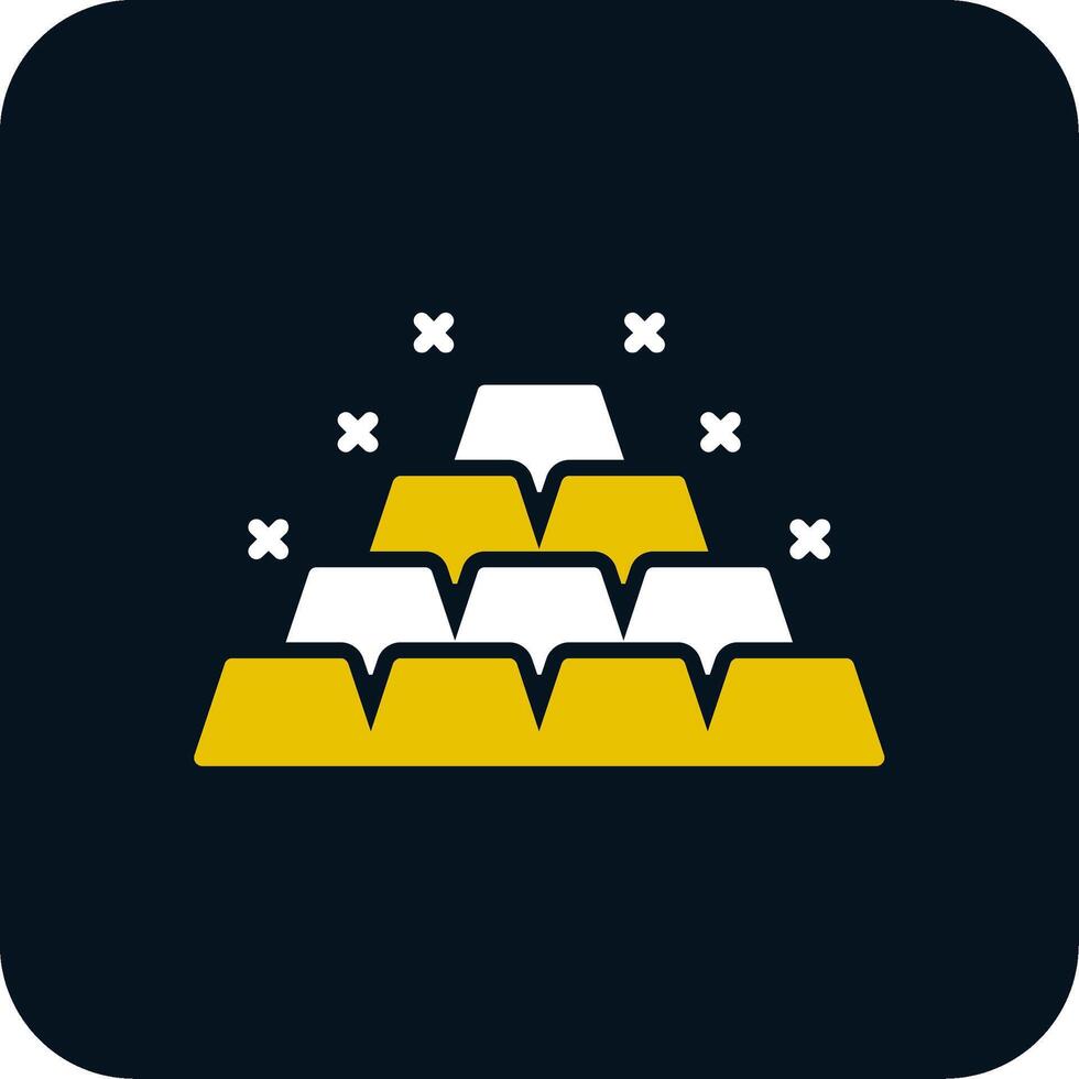 Gold Glyph Two Color Icon vector