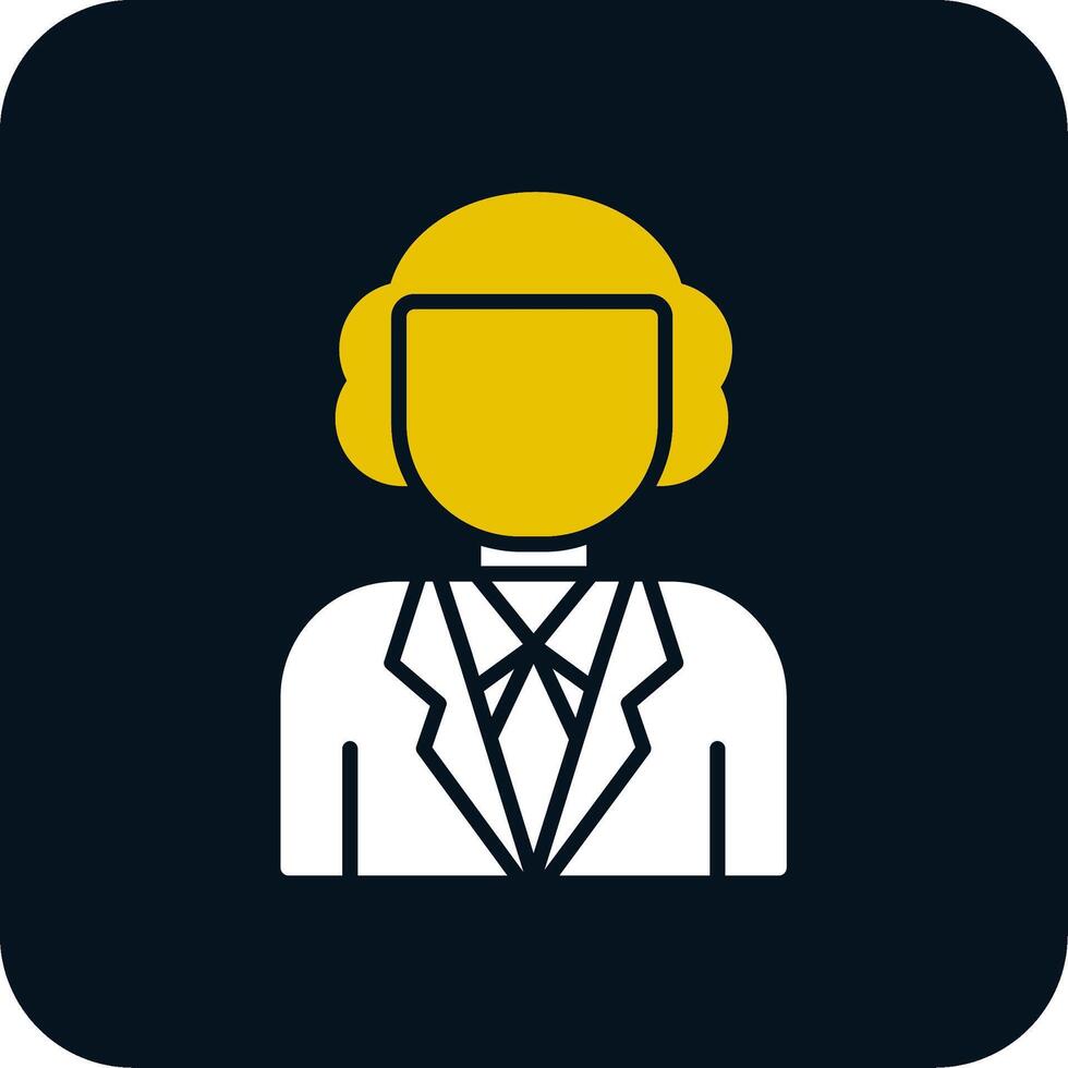 Judge Glyph Two Color Icon vector