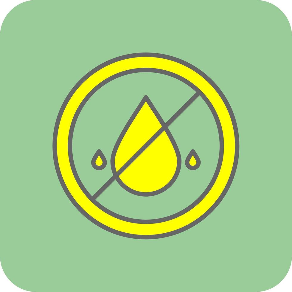 Embargo Filled Yellow Icon vector