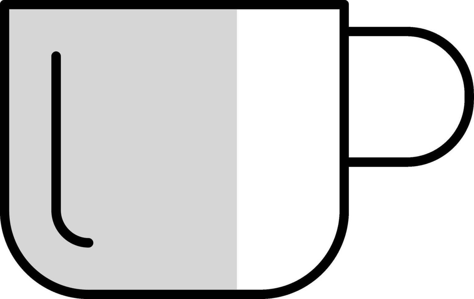 Cup Filled Half Cut Icon vector