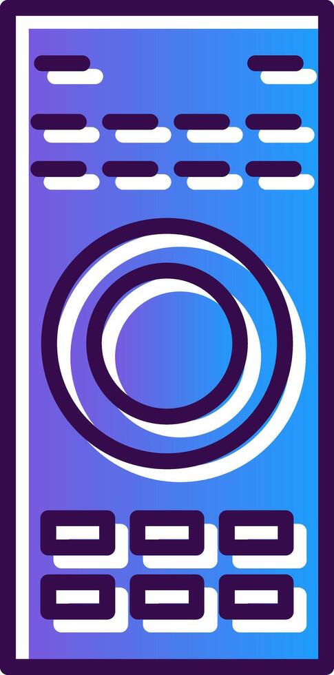 Remote Gradient Filled Icon vector