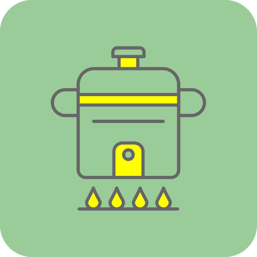 Cooking Filled Yellow Icon vector