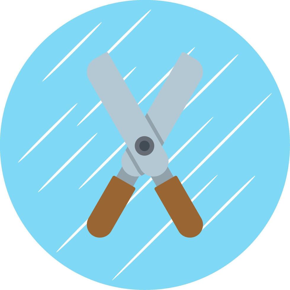 Grass Cutter Flat Blue Circle Icon vector