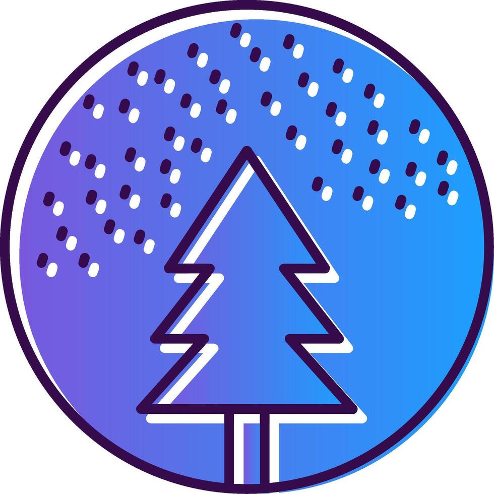 Snow Globe Gradient Filled Icon vector