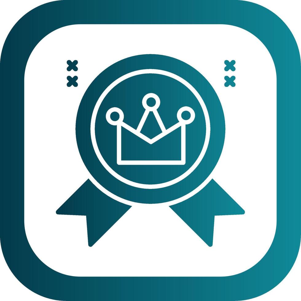 Best Seller Glyph Gradient Round Corner Icon vector