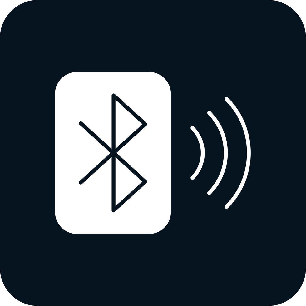 Bluetooth Glyph Two Color Icon vector