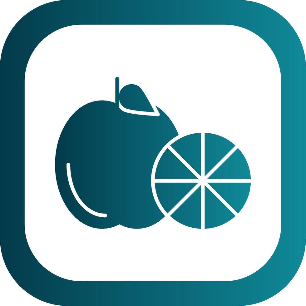 Healthy Eating Glyph Gradient Round Corner Icon vector