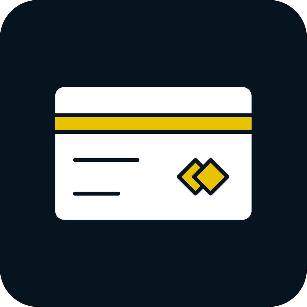 Card Glyph Two Color Icon vector