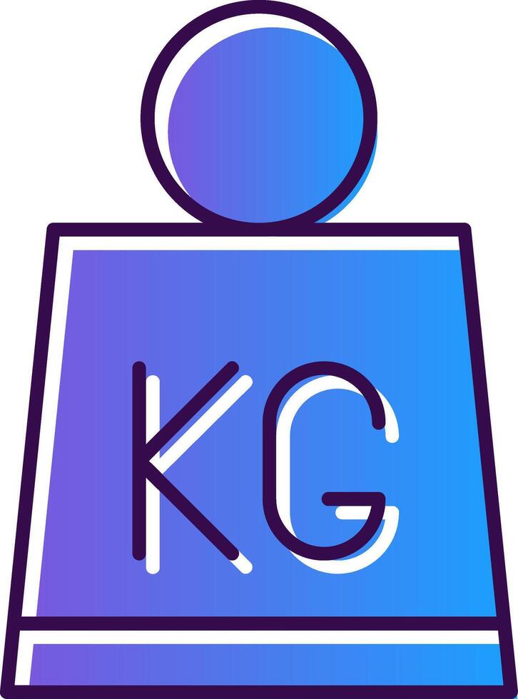 Weight Gradient Filled Icon vector