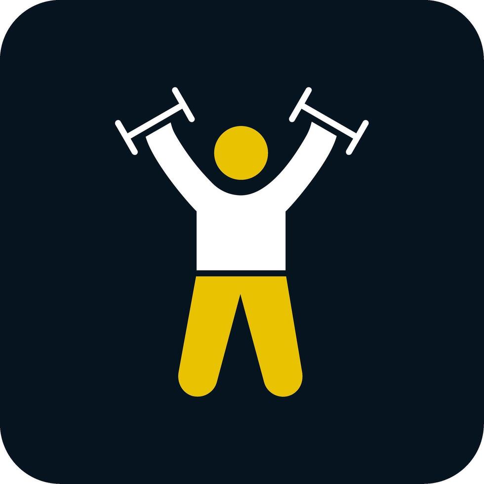 Exercise Glyph Two Color Icon vector