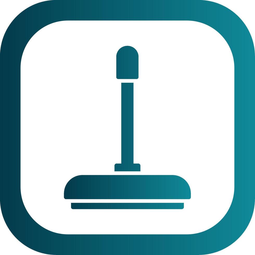 Floor Wiper Glyph Gradient Round Corner Icon vector
