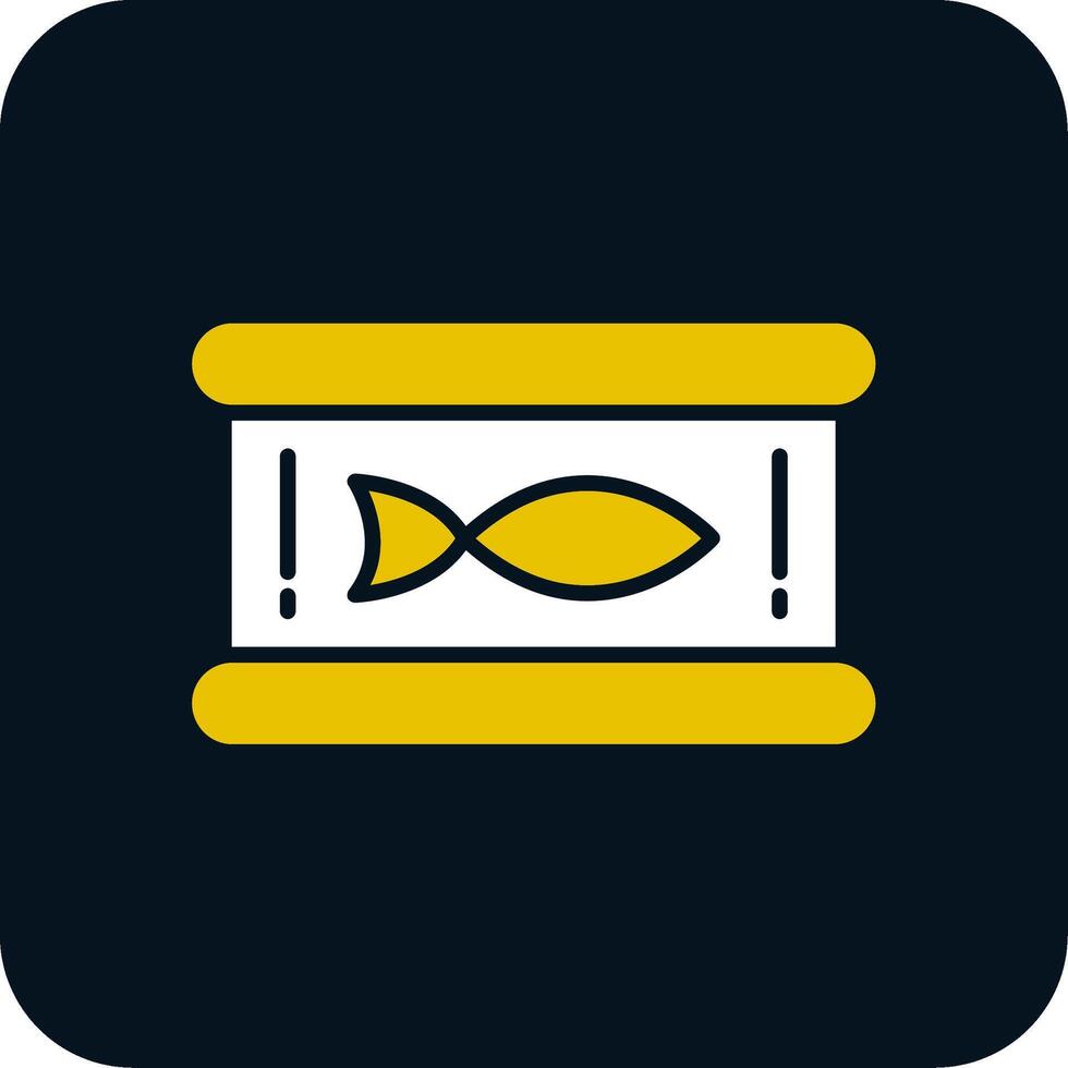 Tuna Glyph Two Color Icon vector