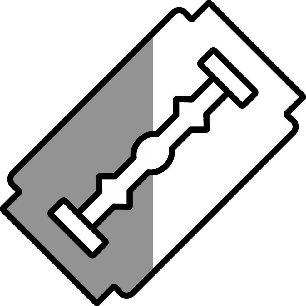 Shaving Blade Filled Half Cut Icon vector