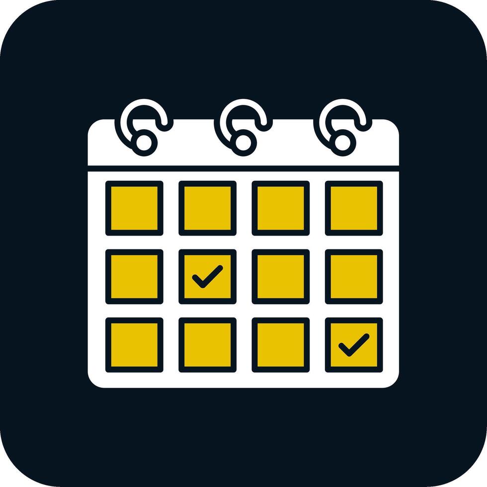 Appointment Request Glyph Two Color Icon vector