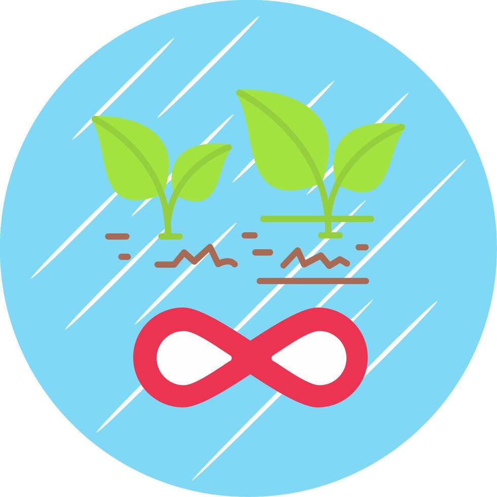 Sustainable Agriculture Flat Blue Circle Icon vector