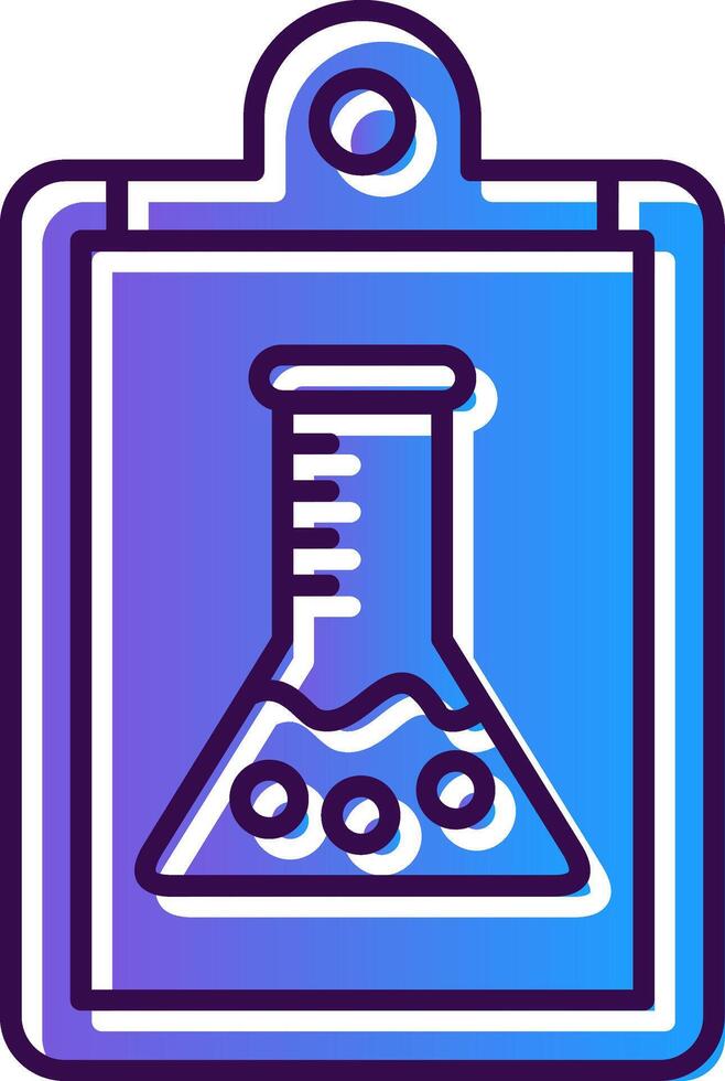 Report Gradient Filled Icon vector