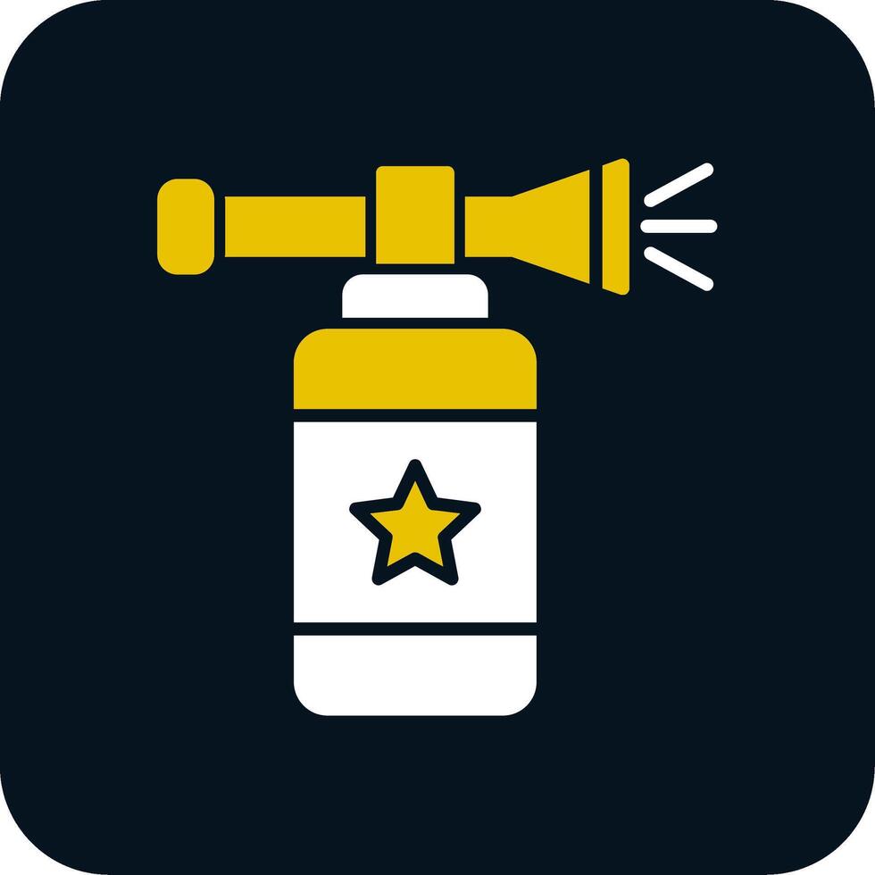 Air Horn Glyph Two Color Icon vector