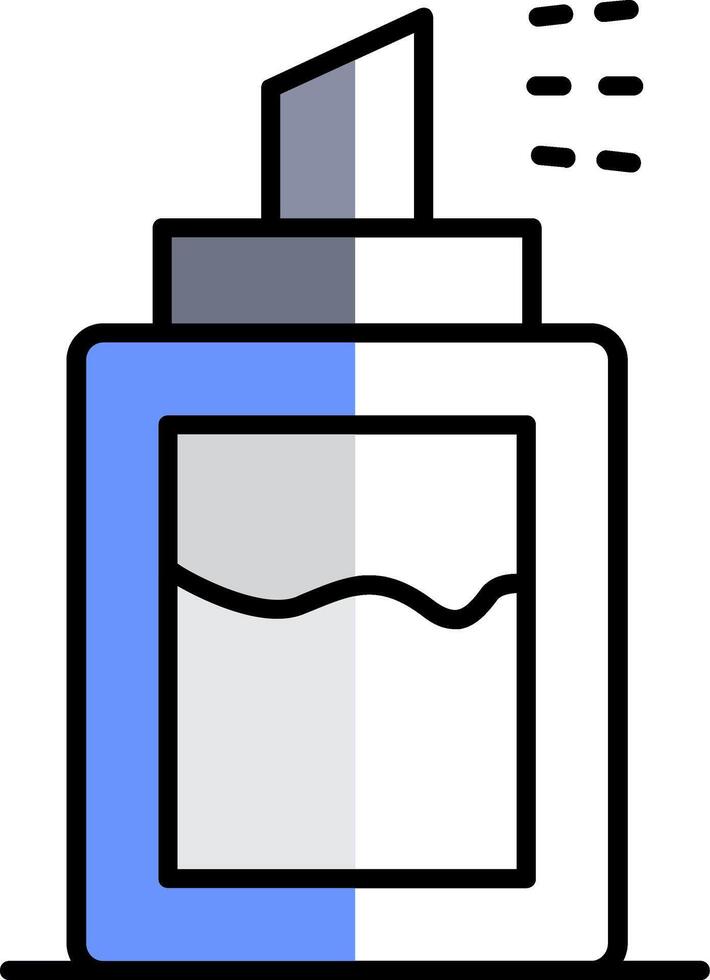 Deodorant Filled Half Cut Icon vector
