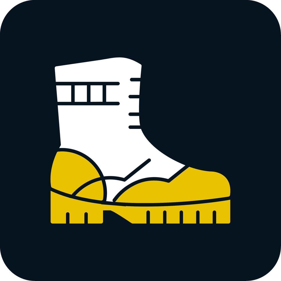 Boot Glyph Two Color Icon vector