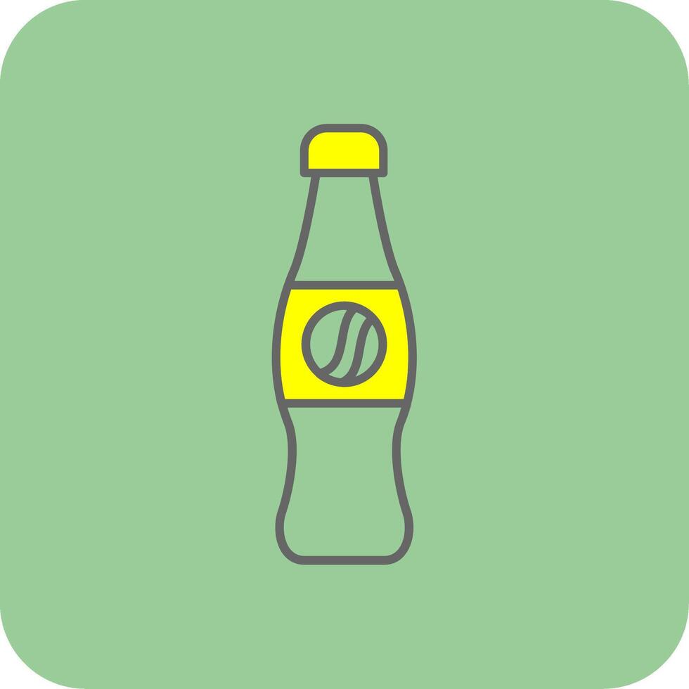 Cola Filled Yellow Icon vector