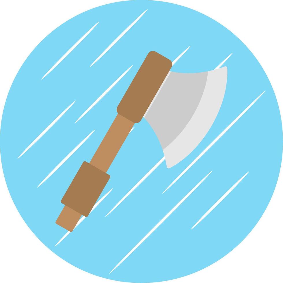 Axe Flat Blue Circle Icon vector