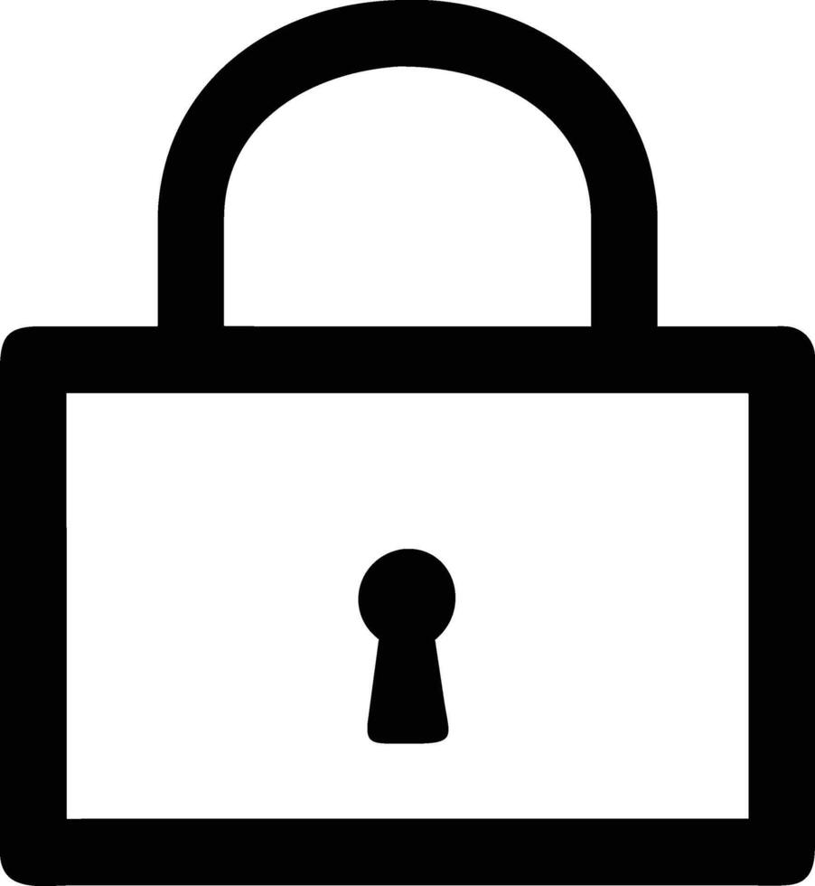 Lock icon design, graphic resource vector