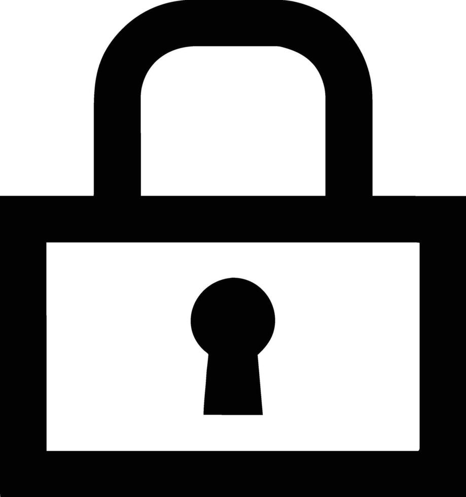 Lock icon design, graphic resource vector