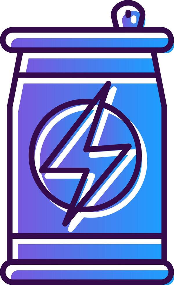 Energy Drink Gradient Filled Icon vector