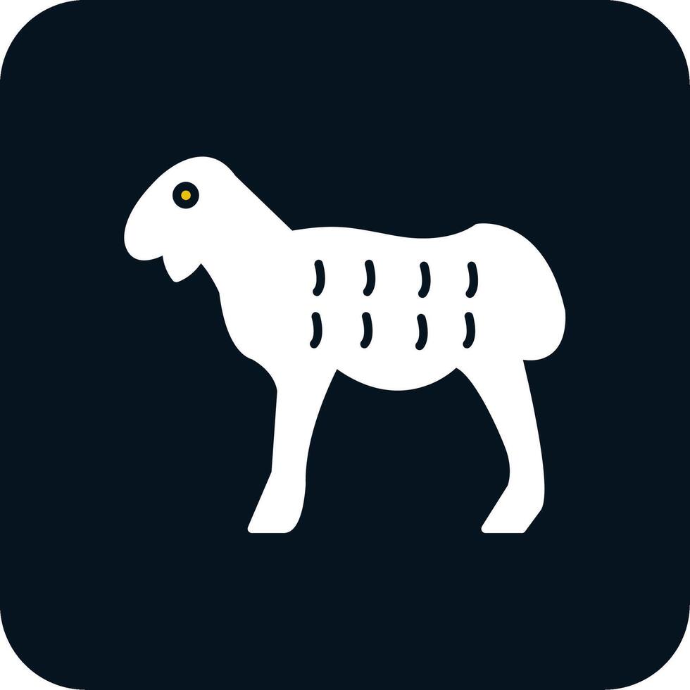 Sheep Glyph Two Color Icon vector