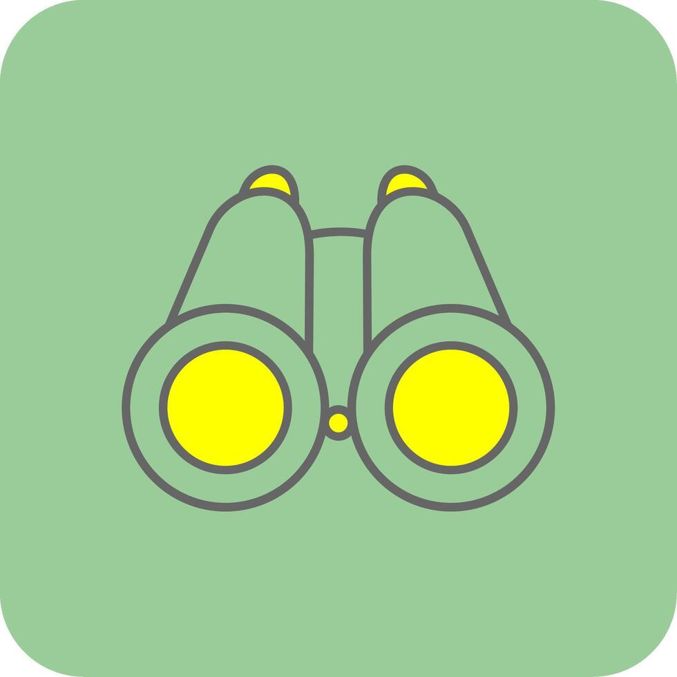 Scope Filled Yellow Icon vector