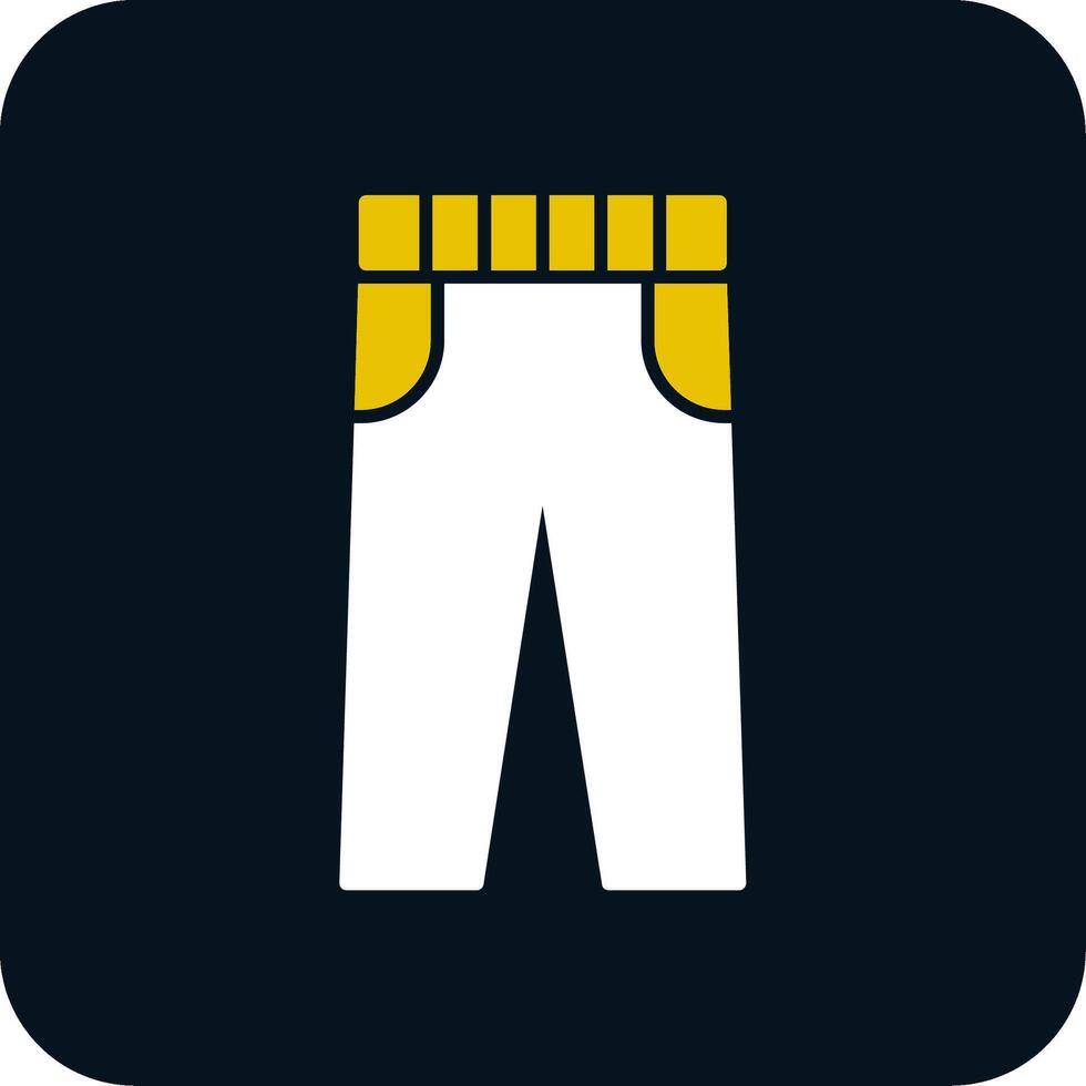 Trousers Glyph Two Color Icon vector