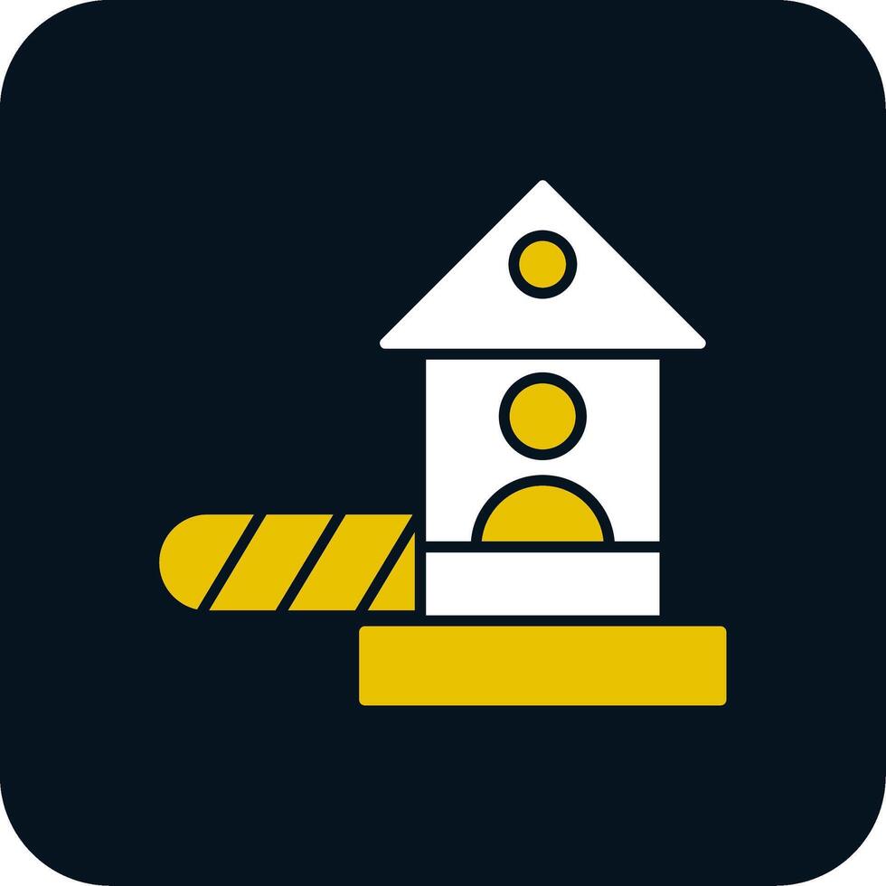 Checkpoint Glyph Two Color Icon vector