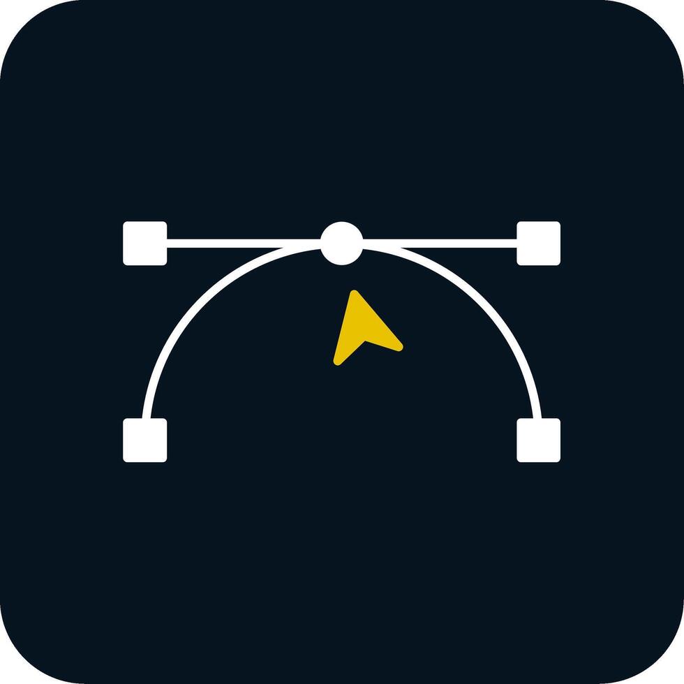 Anchor Point Glyph Two Color Icon vector