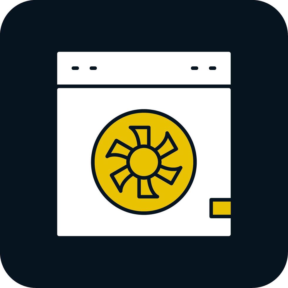 Cooler Glyph Two Color Icon vector