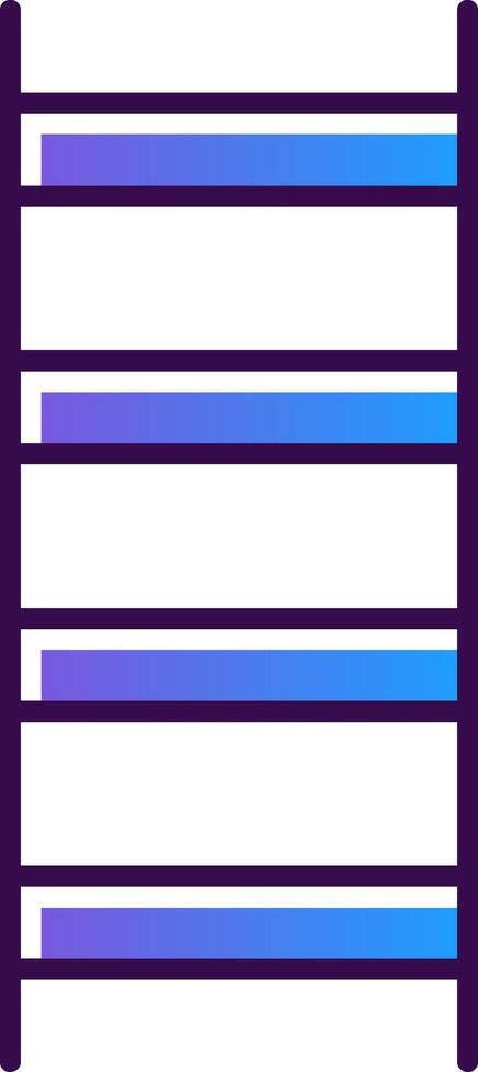 Ladder Gradient Filled Icon vector