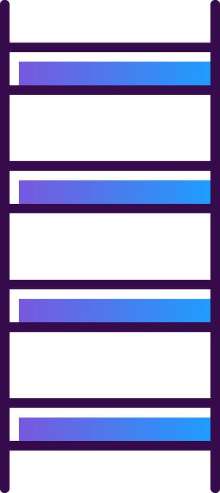 Ladder Gradient Filled Icon vector