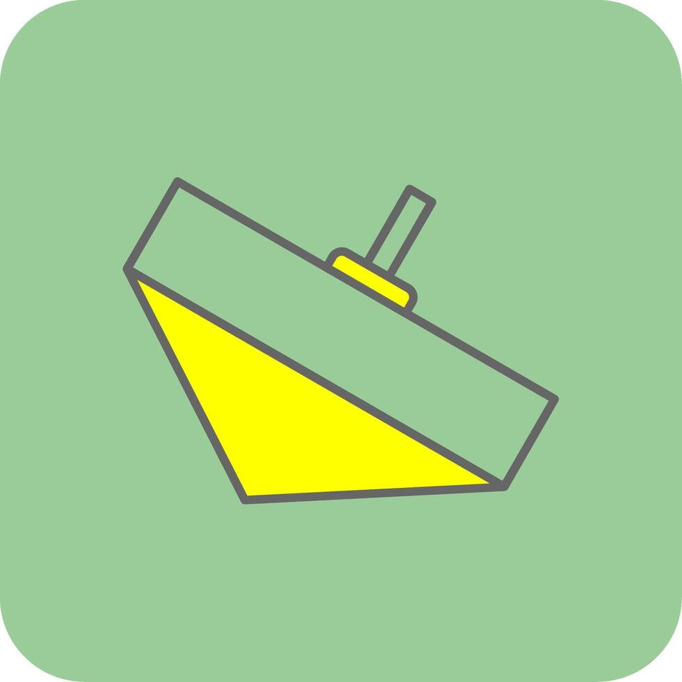 Toys Filled Yellow Icon vector