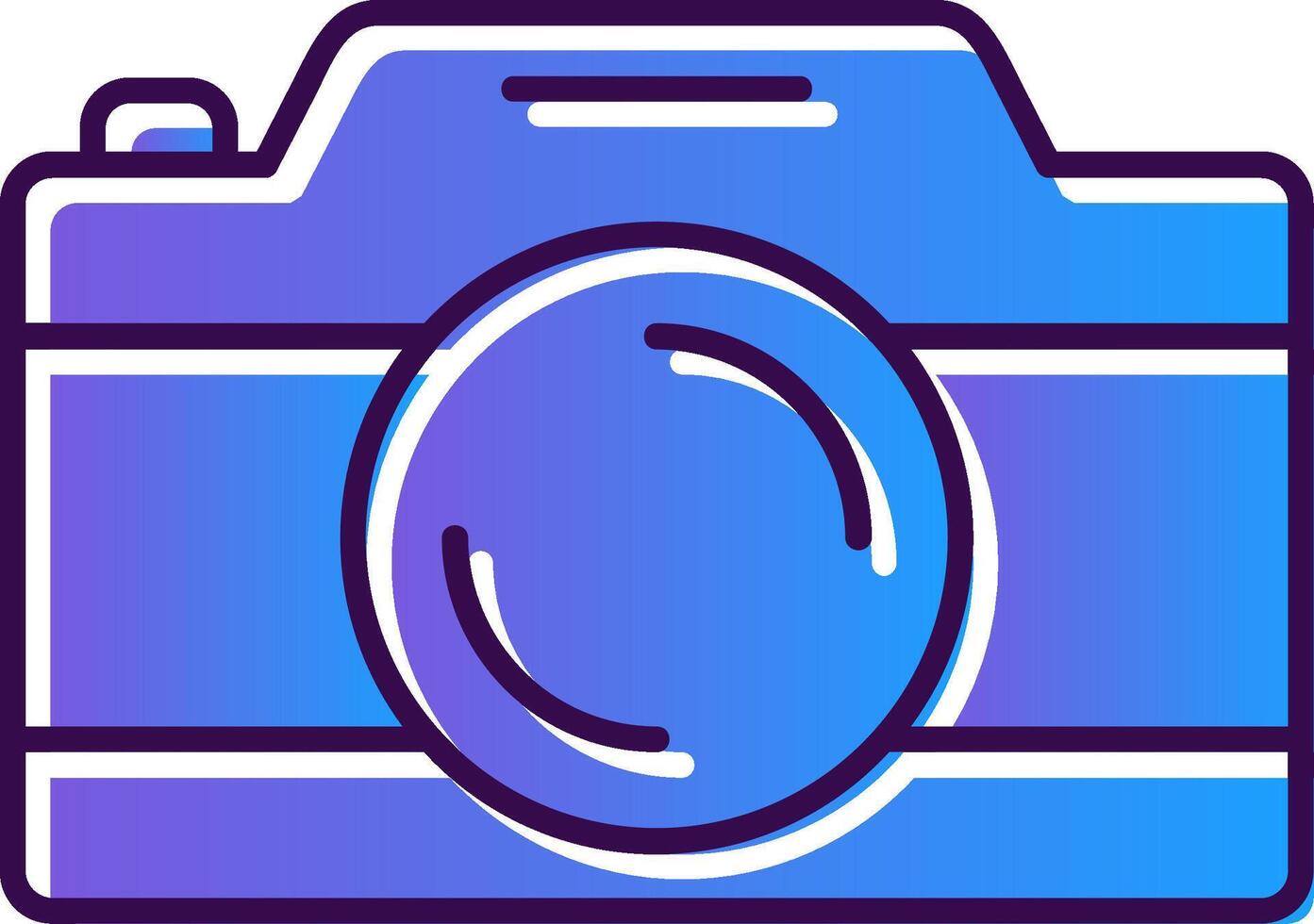 Camera Gradient Filled Icon vector