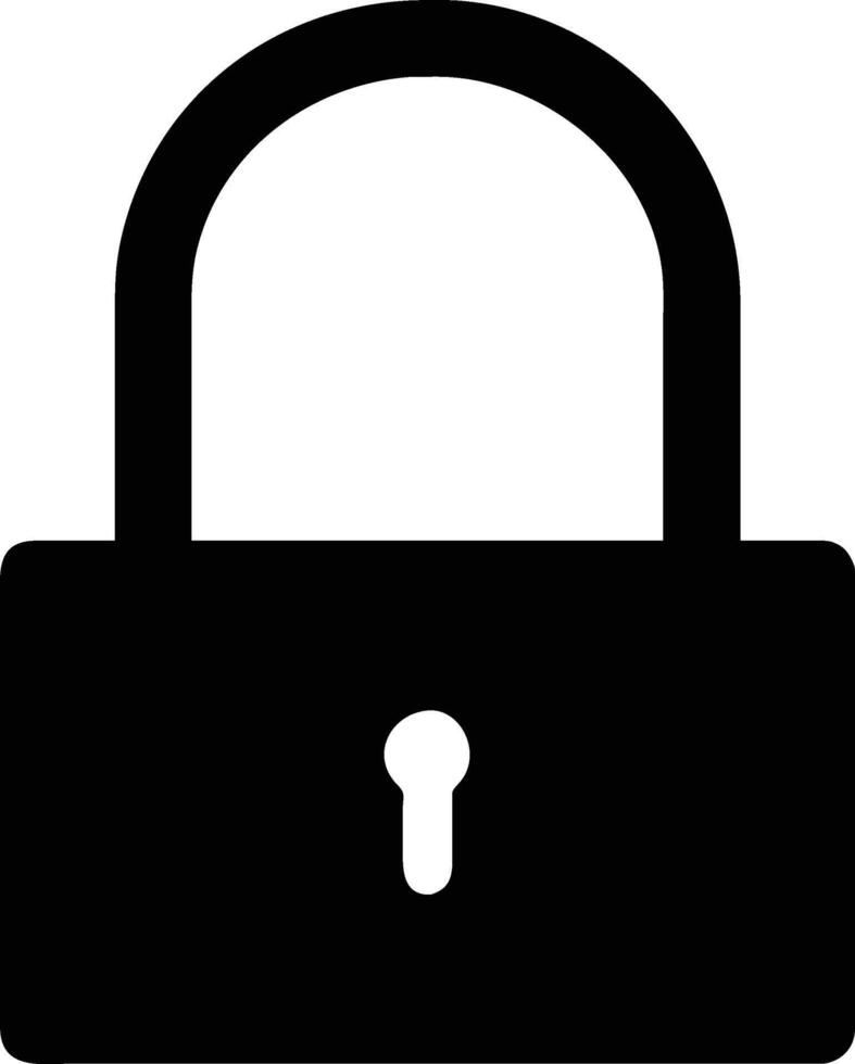 Lock icon design, graphic resource vector