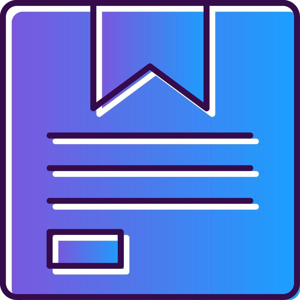 Product Gradient Filled Icon vector