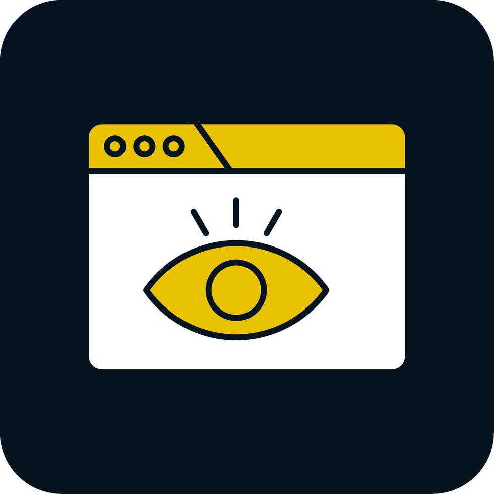 Visualization Glyph Two Color Icon vector