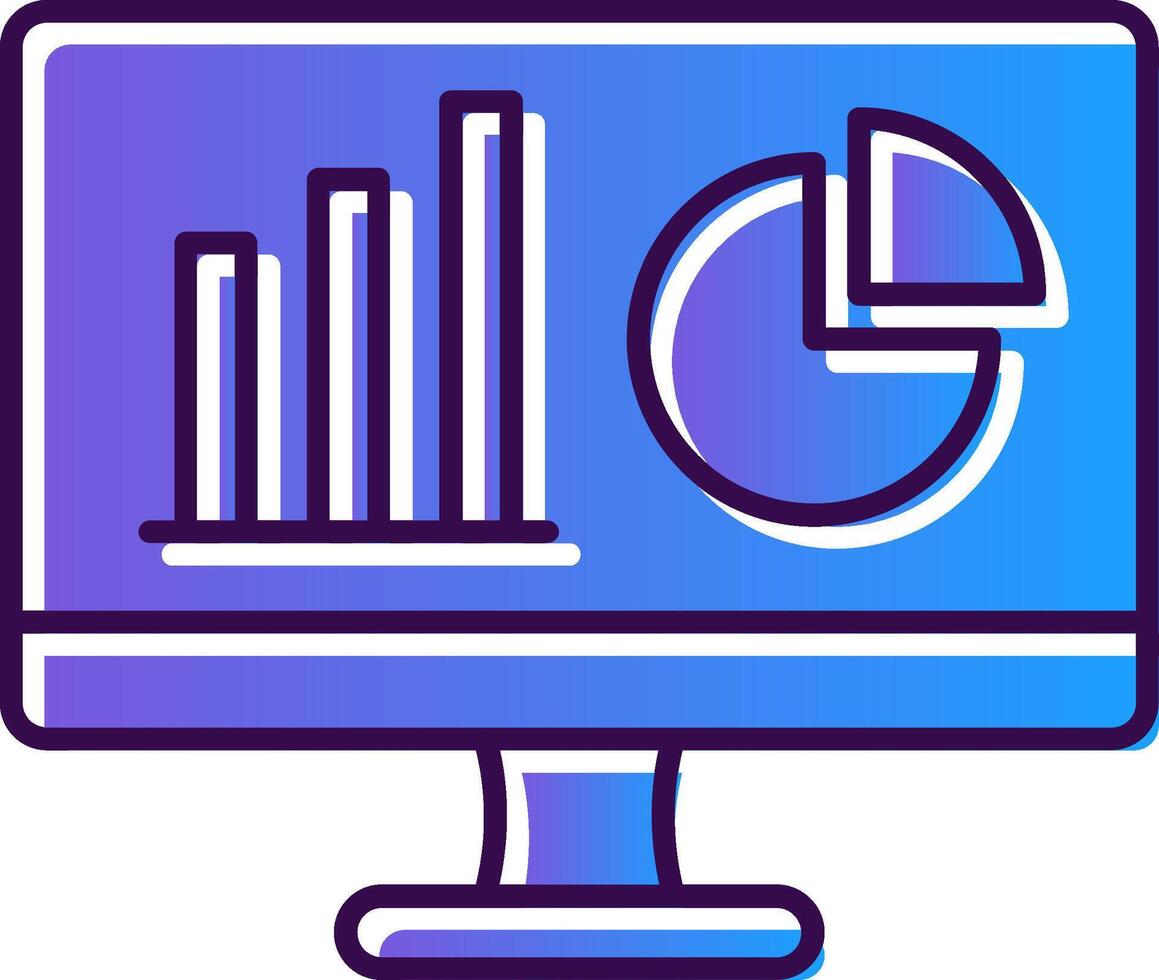 Dashboard Gradient Filled Icon vector