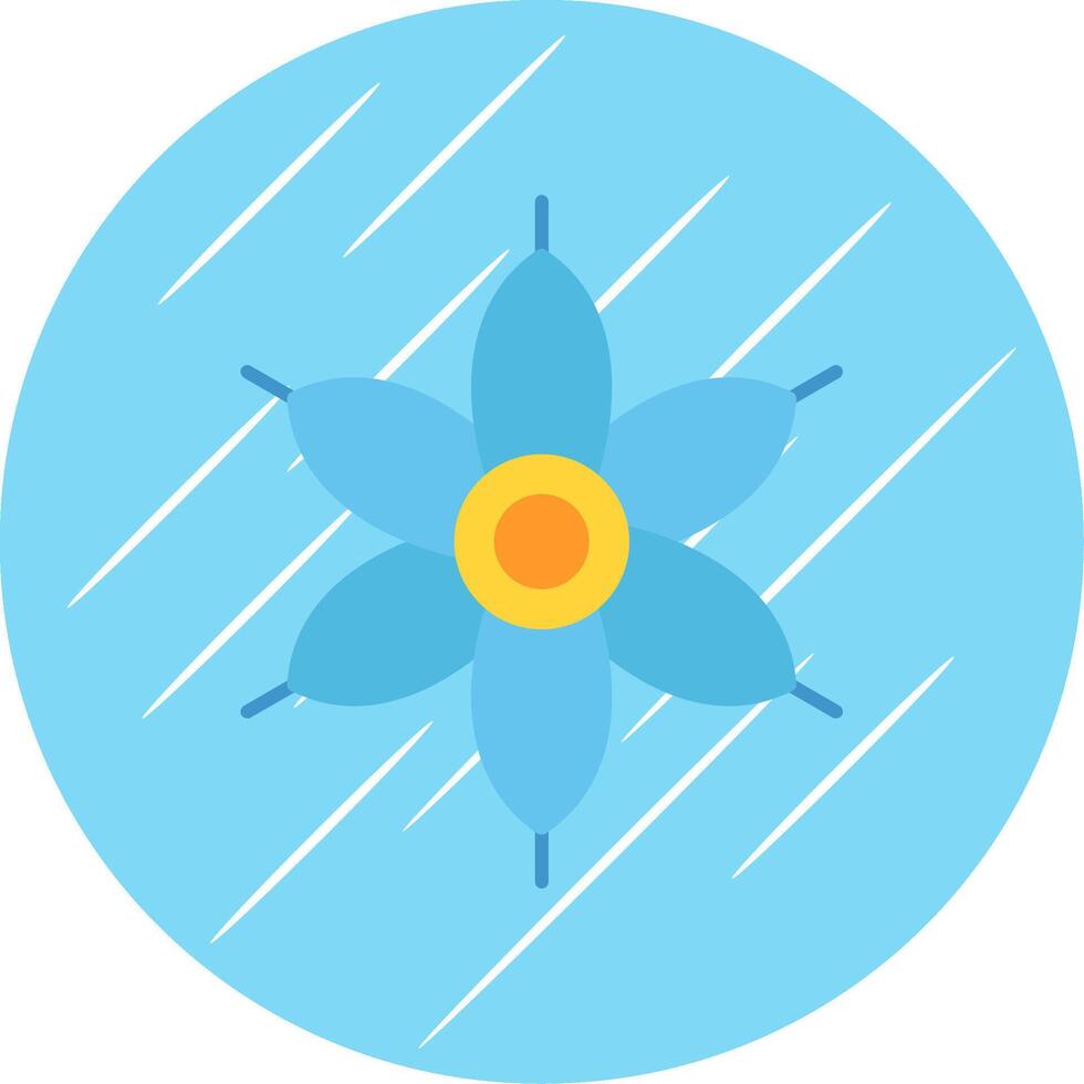 Lantana Flat Blue Circle Icon vector
