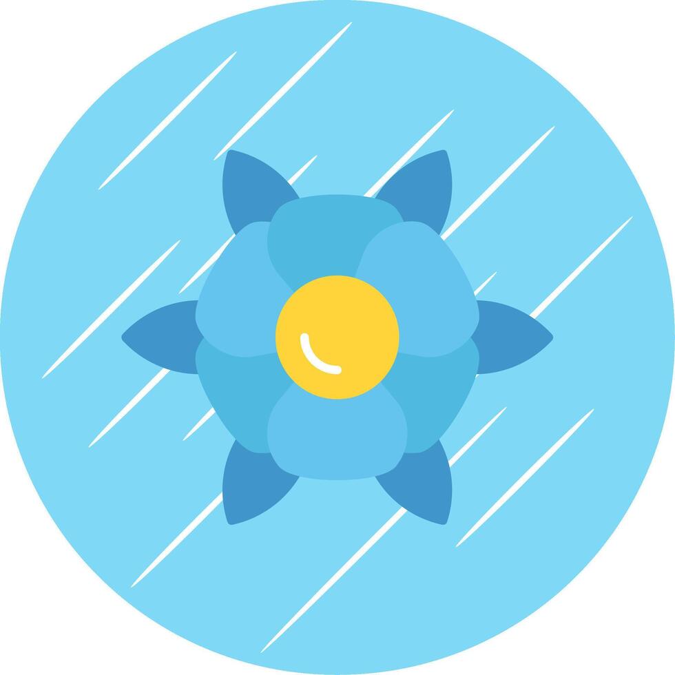 Royal Flat Blue Circle Icon vector