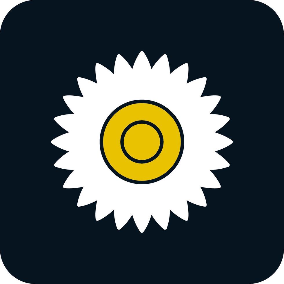 Dahlia Glyph Two Color Icon vector