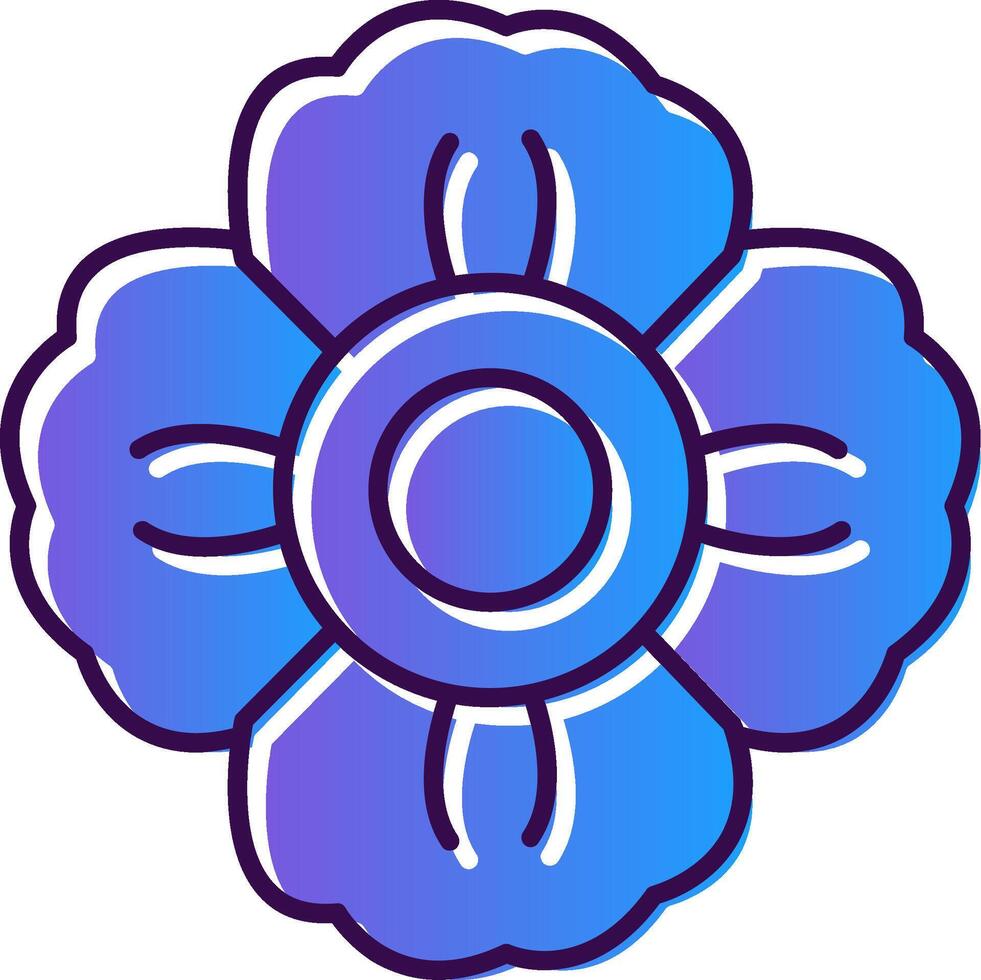 Mallow Gradient Filled Icon vector