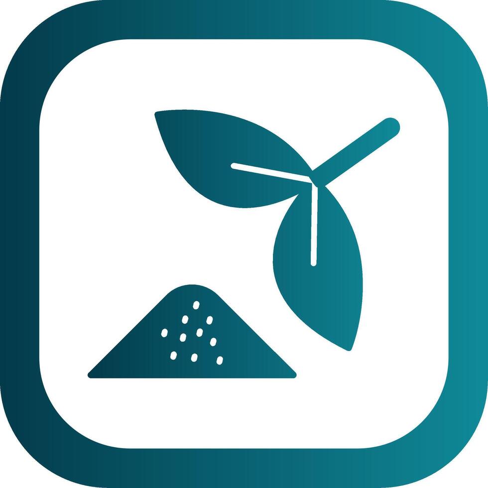 Herbal Glyph Gradient Round Corner Icon vector