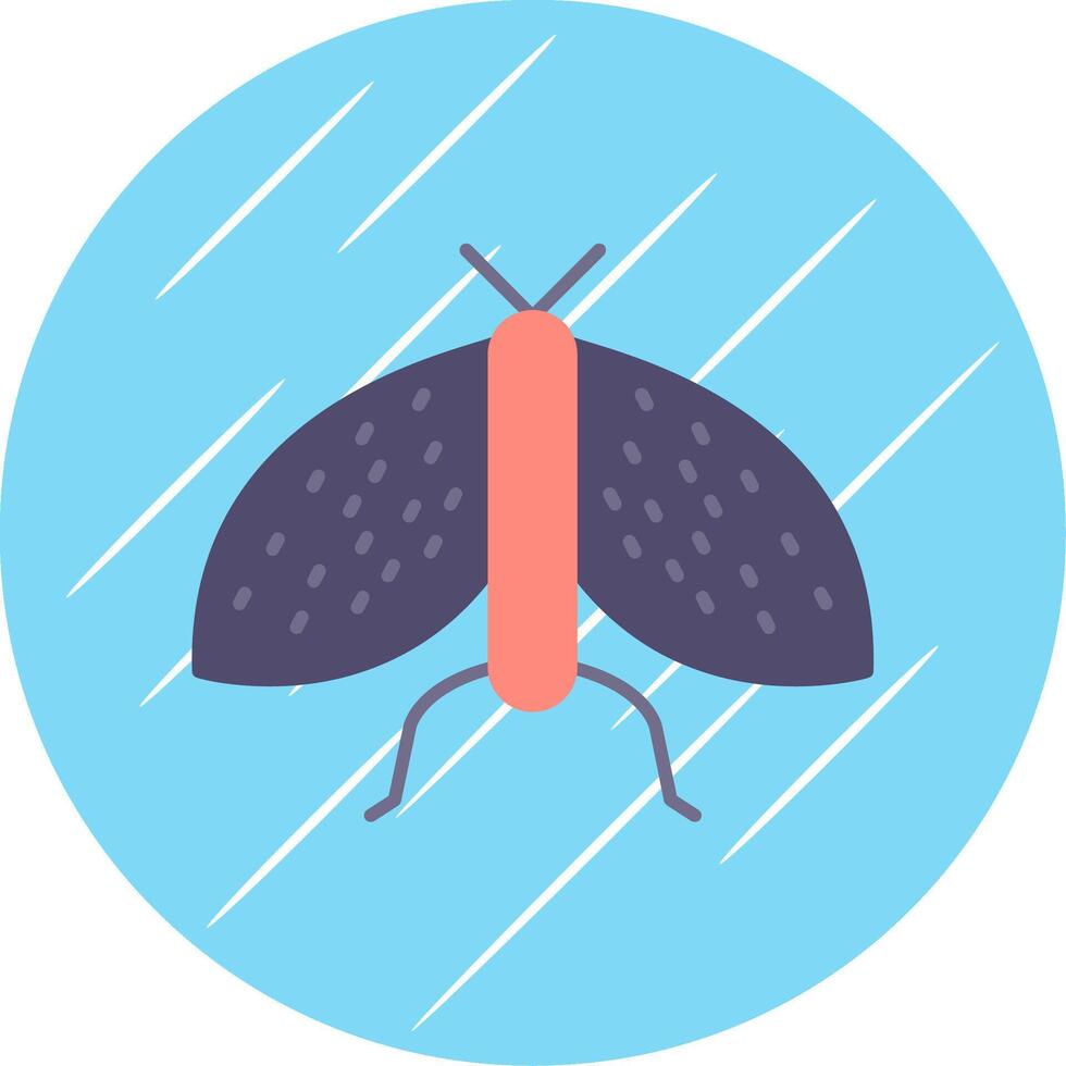 Insects Flat Blue Circle Icon vector