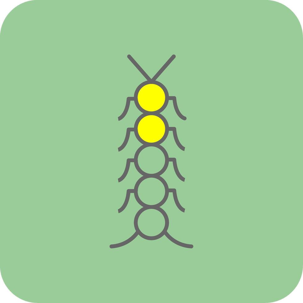 Insect Filled Yellow Icon vector