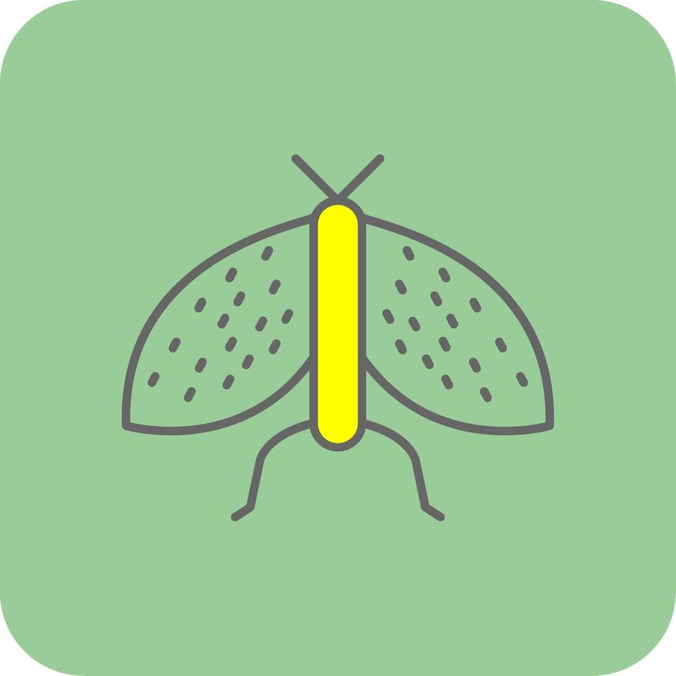 insectos lleno amarillo icono vector